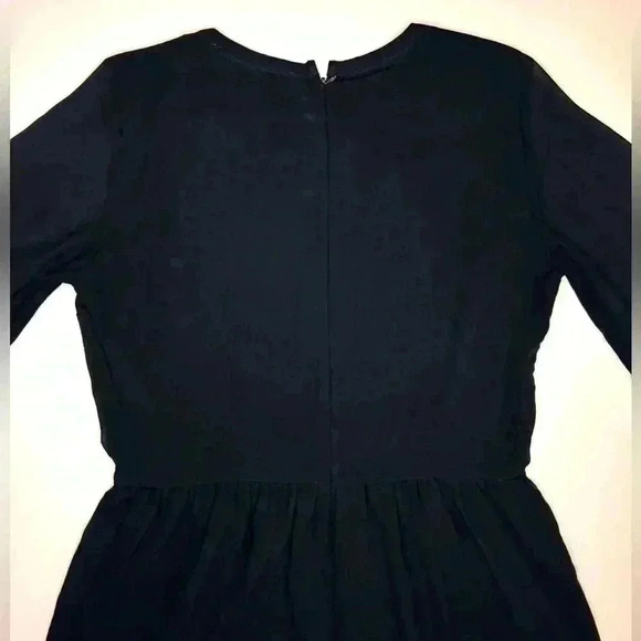 Abercrombie & Fitch Womens Black Chiffon Long Sleeve Romper Size- 2 - Picture 8 of 8